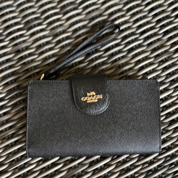 Coach Tech Wallet Black NWT - Picture 5 of 15
